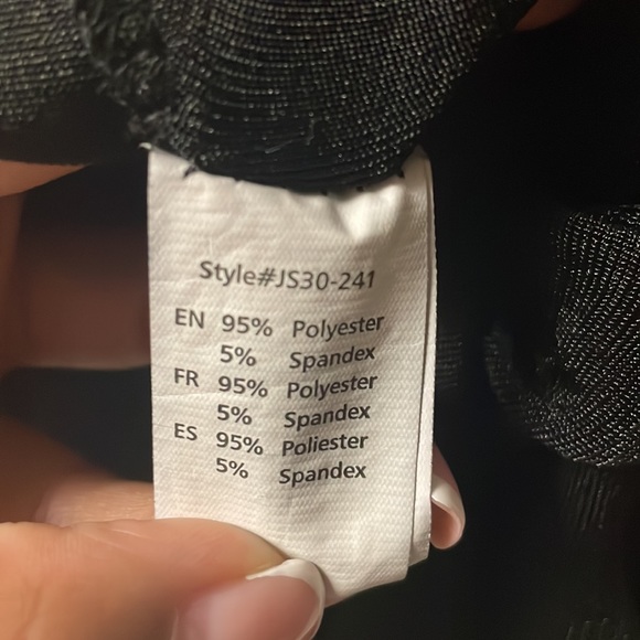 ReVamped Size Small Black Asymmetric Adjustable Strap Dress with Slit NWOT $30 - Picture 10 of 13